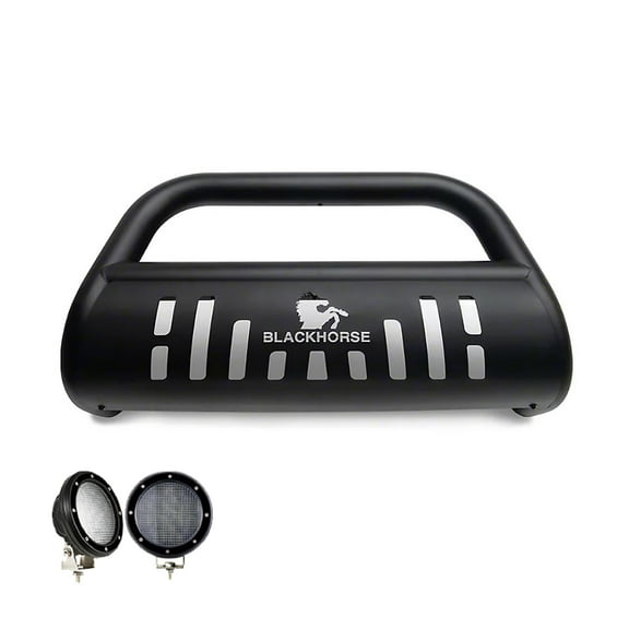 Black Horse Off Road BB150505ASPPLFB Bull Bar with Skid Plate for Honda CRV