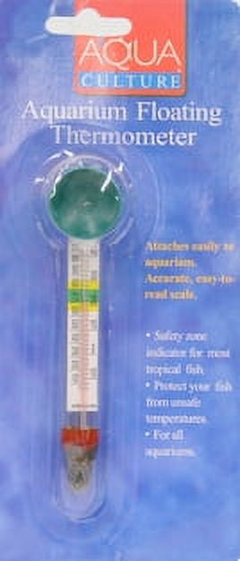 AQUATOP GT-001 Floating Glass Aquarium Thermometer with Suction