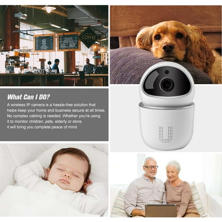 Camera De Securite A Domicile Wifi Camera Ip Sans Fil 1080p Moniteur Pour Bebe Avec Detection