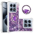 thumbnail image 1 of Case for FOXDOCK Xiaomi Poco X5 Pro Glitter Zipper Wallet Case with Short Hand Strap, 1 of 4