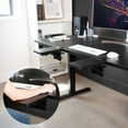 thumbnail image 4 of VIVO Black Clamp-on 6 x 9 inch Desk Extension Armrest Tray for Wrist Support, 4 of 8
