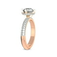 thumbnail image 4 of 1 Carat IGI Certified Heart Shape Lab Grown Diamond Engagement Ring | 14K Rose Gold | Eloa Secret Halo Lab Diamond Ring | FG-VS1-VS2 Quality Friendly Diamonds, 4 of 5
