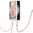 thumbnail image 2 of Mantto for Samsung Galaxy S24 Case, with Lanyard Adjustable Strap, Marble Pattern Soft TPU Bumper Hard PC Back Shockproof Protective Glossy Stylish Durable Phone Case for Women Girls,Rosegold, 2 of 7