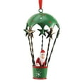 thumbnail image 2 of Lillian Vernon Hot Air Balloon Christmas Ornaments - Set of 3, Hanging Ribbon, 4.5" Tall, Santa's Pals Holiday Tree Décor, Gifts, 2 of 5