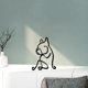 thumbnail image 5 of Escultura artística, estatua, diseño simple, abstracta, perro, figura geométrica, decoración animal. El 142x106cm, 5 of 8