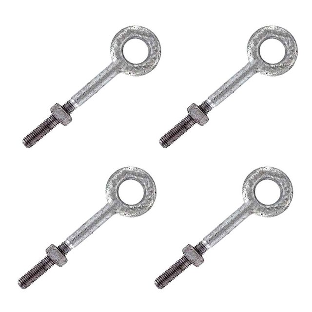US Cargo Control 5/8" x 10" Eye Bolt - Galvanized Steel - 4 Pack
