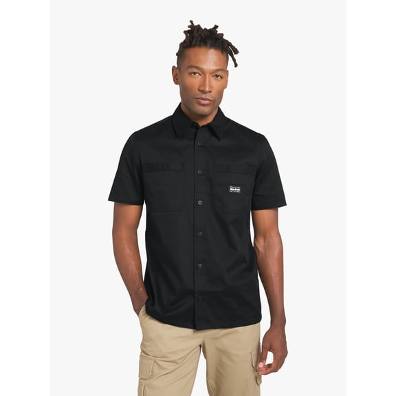 Dogg Supply by Snoop Dogg All-Gender Men's and Women's Twill Work Shirt, Sizes XS-3XL