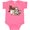 Hot Pink, variant on Inktastic Cute Horse, Sheep, Cow, Pig, and Rooster Farm Animals Boys or Girls Baby Bodysuit