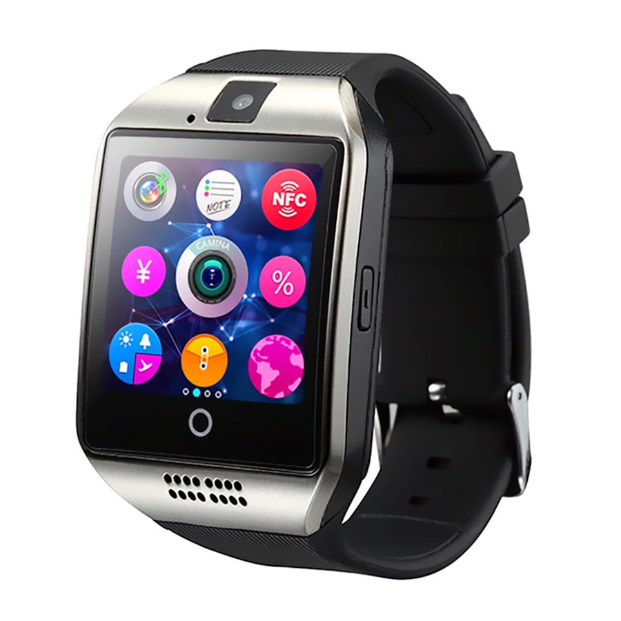 TechComm Q18 Bluetooth NFC GSM Unlocked Smart Watch with Camera ...