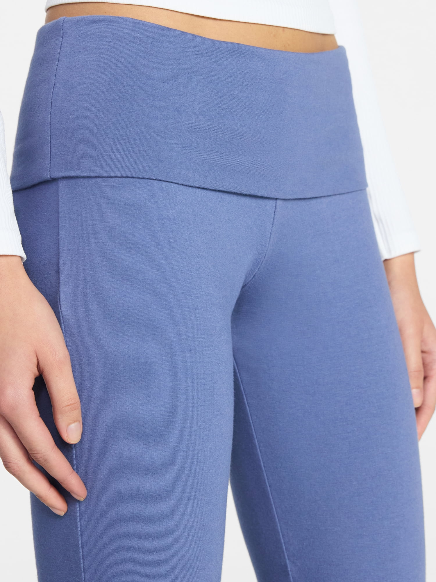 No Boundaries Flare Pants with Foldover Waistband, 32'' Inseam, Women's and Women's Plus XS-XXL