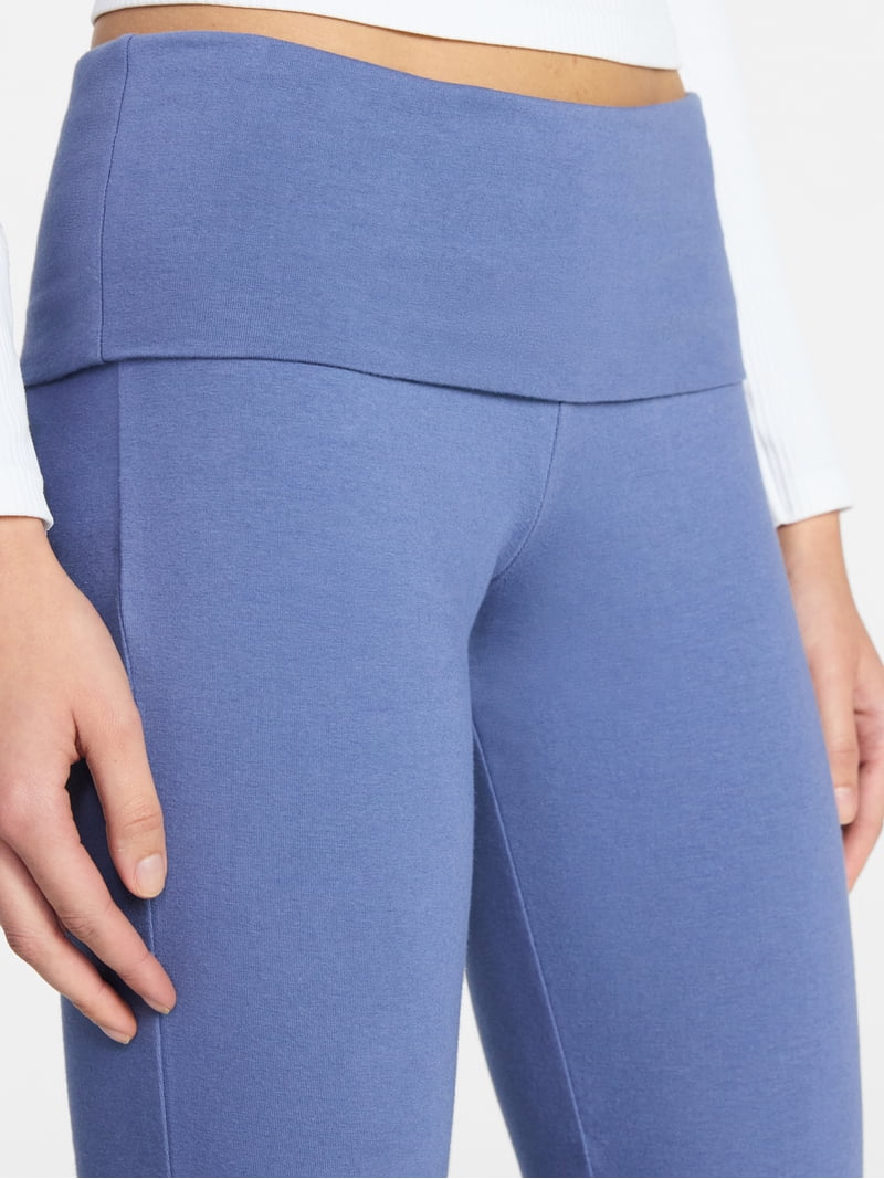 No Boundaries Flare Pants with Foldover Waistband, 32'' Inseam