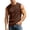 Coffee, variant on Mens Tank Tops Casual Fashion Sleeveless Crew Neck Shirts with Pocket Solid Color Vintage Texture Tops with Pocket