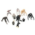 thumbnail image 1 of Juego de modelos de animales, 10 piezas de modelos de primates, minimodelo de primate, adorno de mono, optimizado para la excelencia, 1 of 14