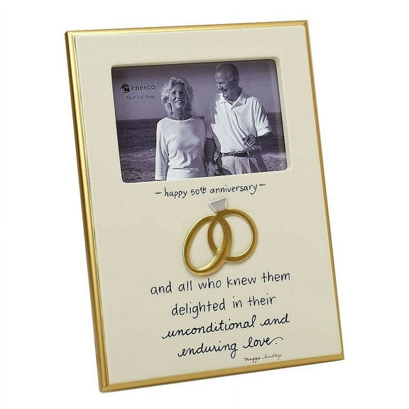 ENDURING LOVE 50th ANNIVERSARY interlocking rings frame - 4x6