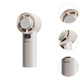 thumbnail image 2 of Baoblaze Handheld Fan USB Mini Portable Fan Digital Display Personal Fan Beige, 2 of 8