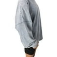 thumbnail image 5 of Women's Gameday Couture Gray Kansas City Chiefs Starbound Oversized Snow Wash Long Sleeve T-Shirt, 5 of 6