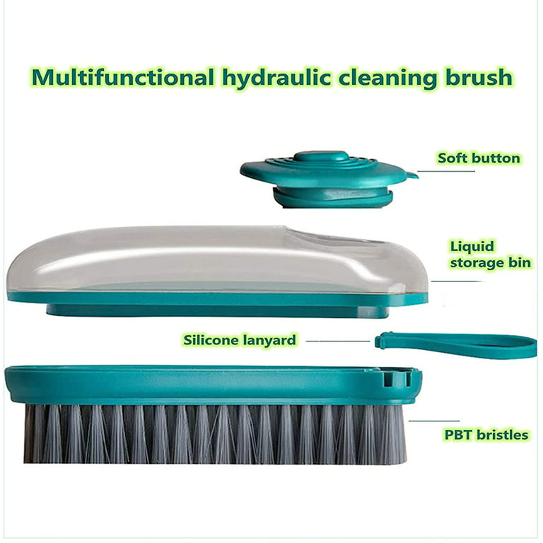 2-in-1 Soap Dispensing Cleaning Brush, 2 in 1 Automatic Liquid Adding  Cleaning Brush, 2 in 1 Automatic Liquid Addition Soft Bristle Laundry  Brush, for