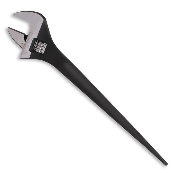 12-Inch Adjustable Construction Spud Wrench, Black