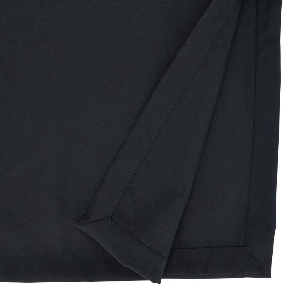 Fennco Styles Classic Everyday Design Solid Color Table Runner 16 x 120 Inch - Black Table Cover for Home Décor, Banquets, Family Gathering and Special Occasion