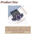 thumbnail image 4 of Southwit Hair Side Comb Purple Rhinestone Side Combs Flower Vintage Wedding Headpieces Hair Tools Hair Accessories Wedding Daily Gift for Women and Girls, 4 of 5