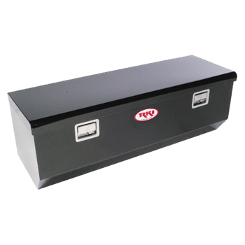 RKI M58U-1NMB Single Lid Steel Chest Tool Box with Offset for Fullsize, Black