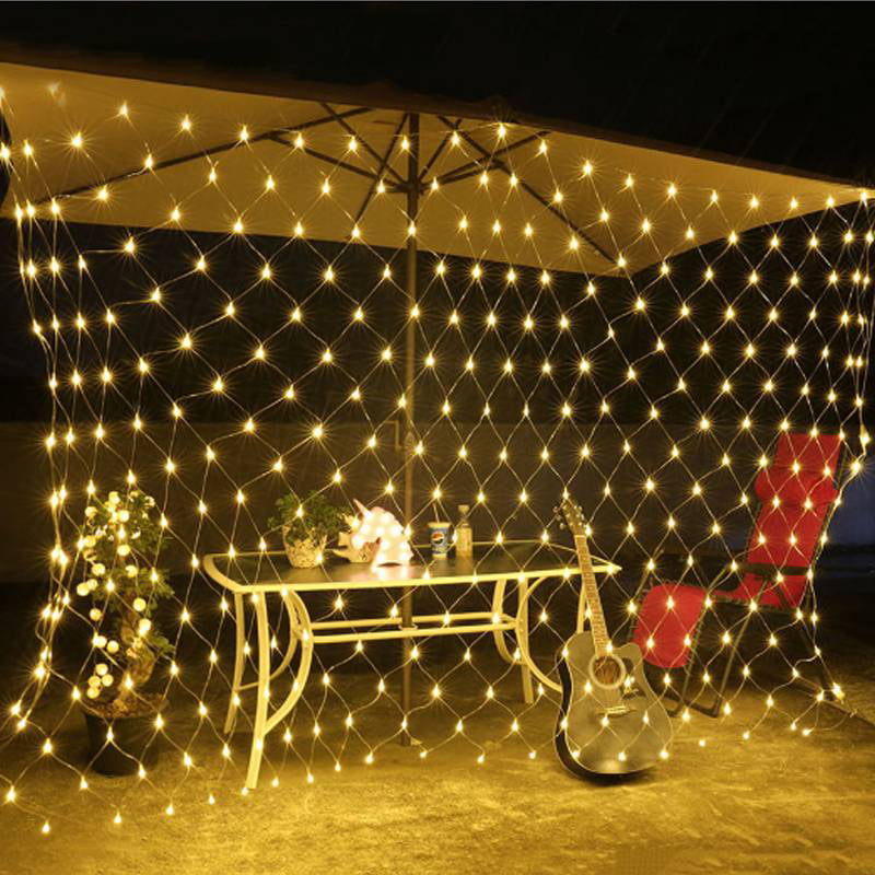 192 LED Net Grid String Lights Fairy Lamp Christmas Wedding Party Holiday Decor 