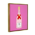 thumbnail image 4 of Stupell Industries Fun Pink Champagne Food & Beverage Painting Gold Floater Framed Canvas Art Print Wall Art, 25 x 31, 4 of 10