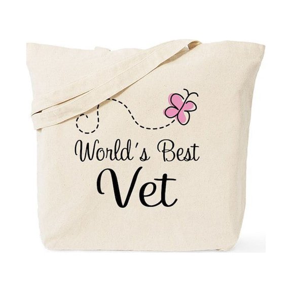 CafePress - World's Best Vet Tote Bag - Unisex Canvas Tote Bag, Beige, 1-Piece