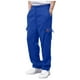 thumbnail image 1 of Pantalones de chándal holgados de felpa para hombre: cintura elástica, secado rápido, bolsillos multiusos; ideales para correr, ir al gimnasio o llevar de forma informal., 1 of 8