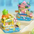 thumbnail image 1 of -bloques de construcción de la serie Bob Esponja, casa de postre de Patrick Star, escena de tienda de Surf, bloques de modelismo, juguetes decorativos de escritorio, regalos para niños, 1 of 5