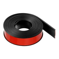 Uxcell 36mm x 3000mm Flexible TPE Self Adhesive U-Shape Veneer Edging Edge Banding Black