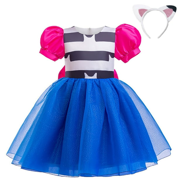 Disfraz de casa de muñecas Gabby para niñas, disfraz de Carnaval para niños pequeños, ropa de Halloween y Navidad, Vestidos de princesa con flores para niños