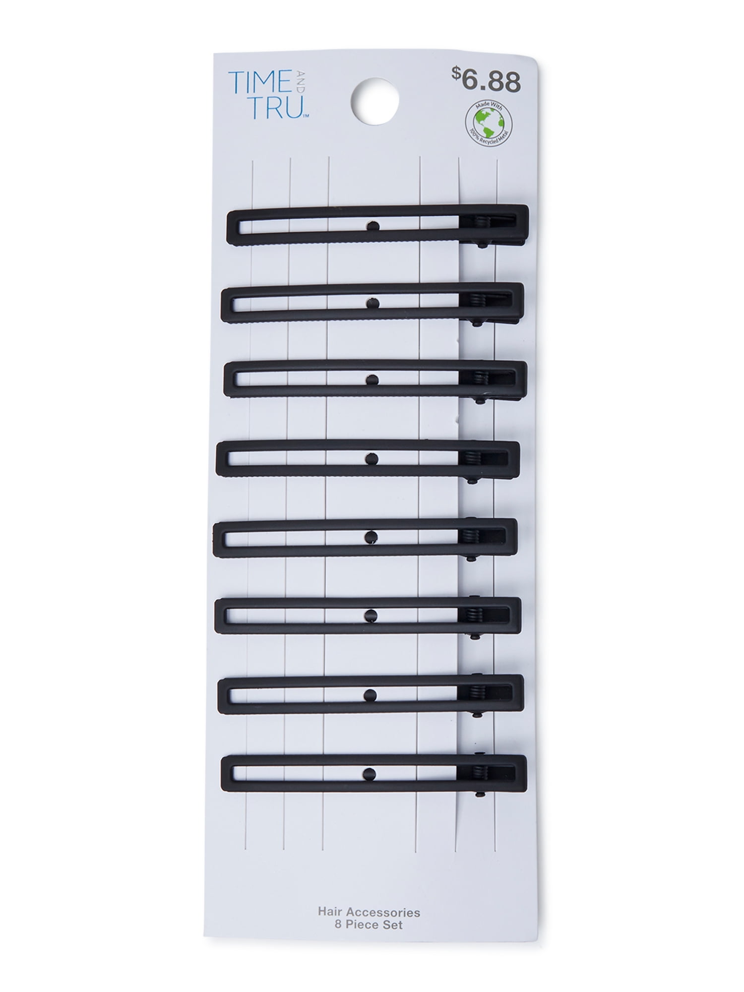Time and Tru Women's Hair Clips, 8-Pack