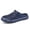 Navy, variant on HNMKIU Mens Slippers Couples Fashion Solid Color Closed Toe Slippers for Men and Women Comfortable Breathable Outdoor Use Mens Shoes Black,6.5