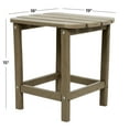 thumbnail image 5 of DecMode 18" x 15" Brown Resin Outdoor Accent Table, 1-Piece, 5 of 13