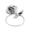 thumbnail image 2 of Enchanted Blooming Rose Sterling Silver Floral Attention Ring-8, 2 of 5