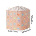 thumbnail image 3 of Roiihwy Storage Bins with Lids, Drawstring Design Moving Storage Bags Basket Containers, Foldable Cube Storage Organizer for Toys, Cloths, Bedding(10x10x8in), 3 of 6