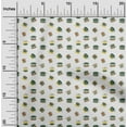 thumbnail image 2 of oneOone Cotton Poplin Twill Green Fabric Utensils Tea Cups Quilting Supplies Print Sewing Fabric By The Yard 56 Inch Wide, 2 of 4