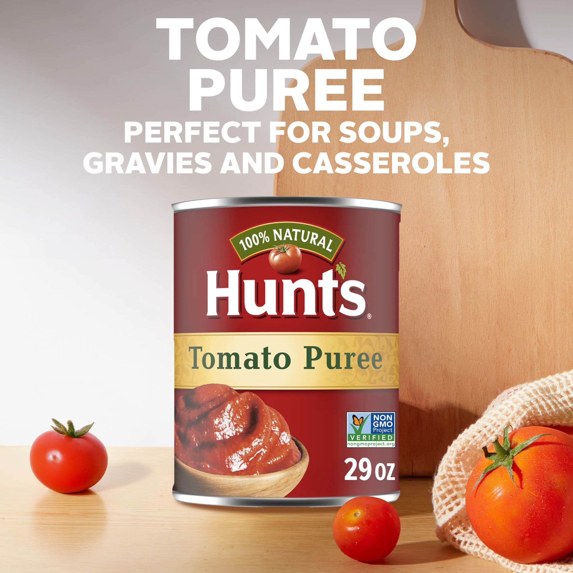 (12 pack) Hunt’s Tomato Puree, Perfect for Chili & Soups, 29 oz. Can