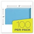 thumbnail image 3 of Unruled Index Cards, 3 X 5, Blue, 100/pack | Bundle of 2 Packs, 3 of 5