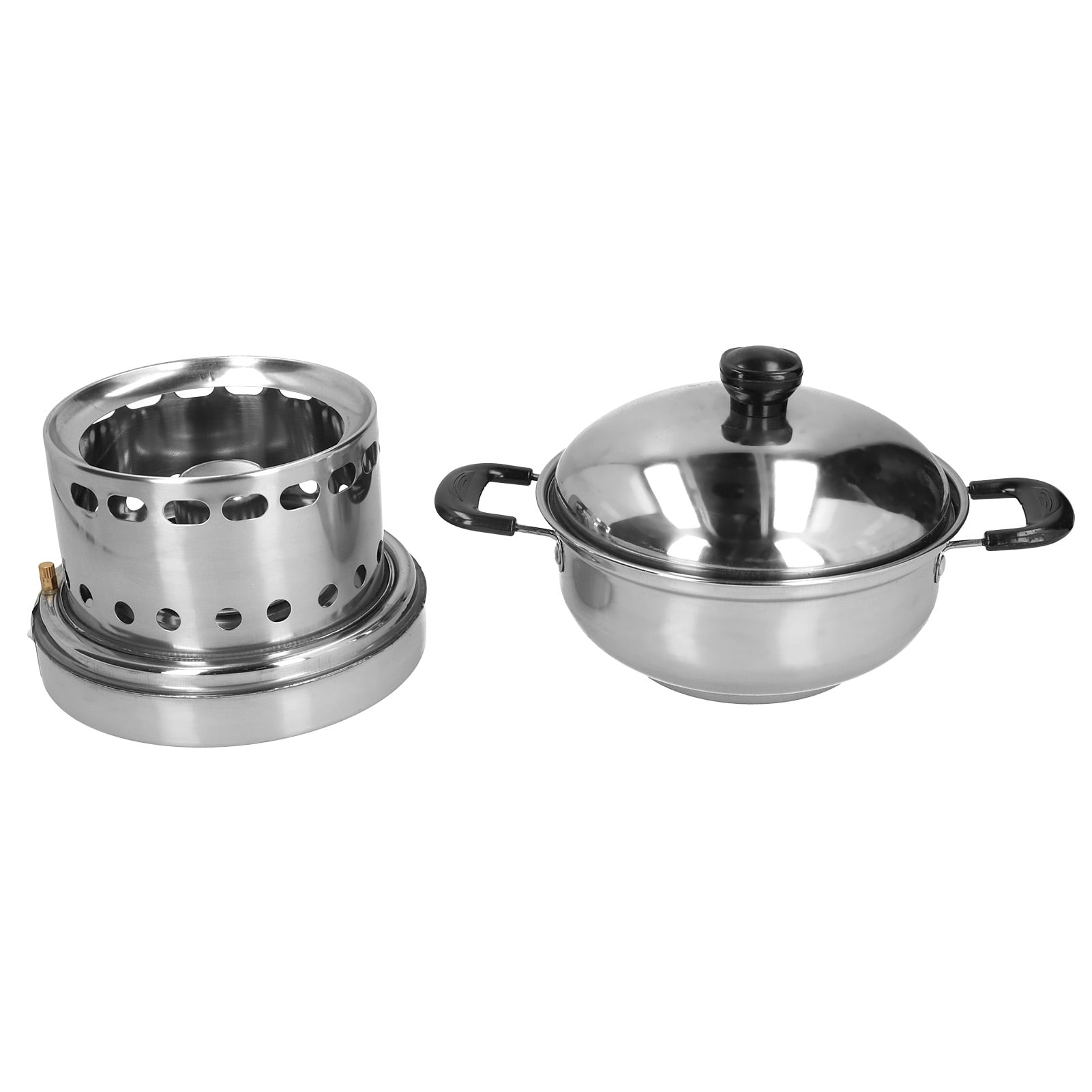 Details about   Stainless Steel Hot Pot Anti‑Scalding Handle Firm Easy To Clean Stainless Steel 