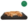 thumbnail image 4 of FurHaven Pet Dog Bed | Cooling Gel Memory Foam Orthopedic Ultra Plush Luxe Lounger Pet Bed for Dogs & Cats, Chocolate, Jumbo, 4 of 13