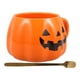 thumbnail image 2 of FELTECHELECTR 1 juego de taza de calabaza para Halloween, taza de agua con asa, taza de café de cerámica, taza de té con cuchara, 2 of 5