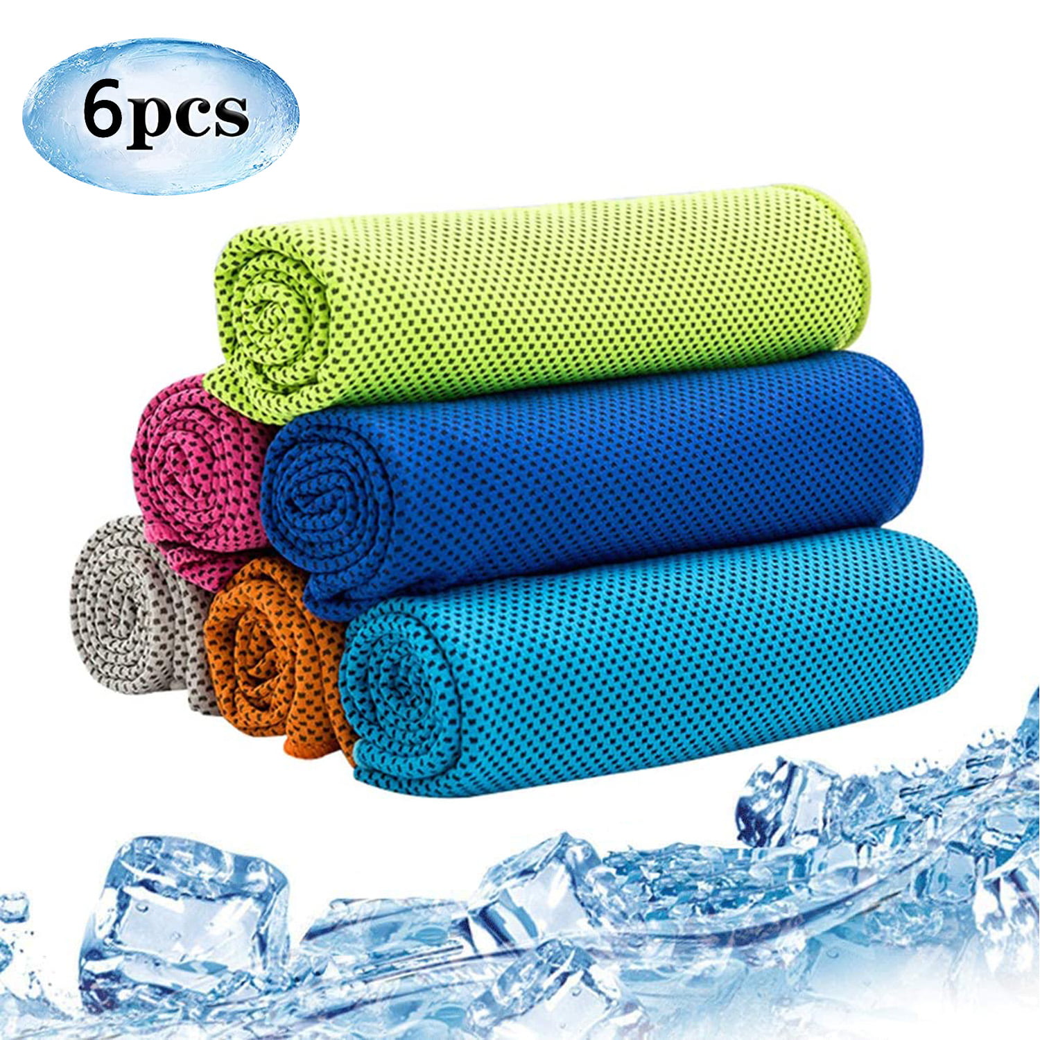Yoga Workout Camping & More Fitness QIDIANTRADE Evaporative Cooling Towel,40x12 Snap Cooling Towel for Sports Travel Gym Pilates