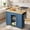 1 Drawer 2 Doors Blue, variant on Walsunny Kitchen Islands Carts with Drop Leaf Table 1 Drawer 5 Wheels 2 Magnetic Doors Rolling Storage Cabinet White