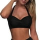 thumbnail image 1 of Prolriy Bikini Top para Mujer, Top de Bikini con Cordones, Top de Baño Push Up, Traje de Baño Retro, Top de Traje de Baño Acolchado, Sujetadores de Baño para Mujer, Negro, L, 1 of 7