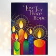thumbnail image 7 of Religious Christmas Cards - Love, Joy, Peace, pack of 20, 5x7in, Printed in England, with Envelopes and Bible verse Inside, by Just Cards Direct, 7 of 7