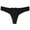 Black, variant on Women's Sexy Lace Thong Panties - Low Waist Sheath Underwear - Polyester Material, Free Size, Ideal for Daily/Sexy&Club Occasions