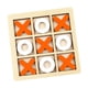 thumbnail image 2 of Juego de mesa tres en raya, juego de mesa, juego de mesa familiar, bloques de mesa naranja y blanco, 2 of 9