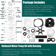 thumbnail image 2 of Water Pump Impeller Kit 5001595 For Johnson Evinrude BRP OMC Outboard 75-250 HP, 2 of 5
